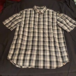 Carharrt Plaid Short Sleeve Casual Button Up